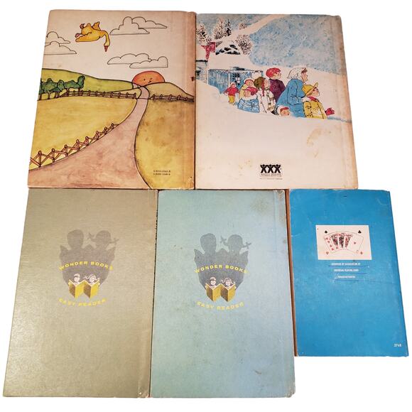 Vintage 1960s Books Bundle Farm Monkey Card Games McBrooms Ghost Easy Reader - Picture 4 of 16